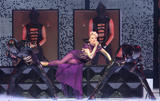 Kylie Minogue performs on stage on the opening night of her world tour KylieX2008 in Paris, France