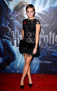 Emma Watson see through Harry Potter Premiere
