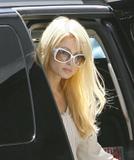 Paris Hilton Arrives at Larry King Live